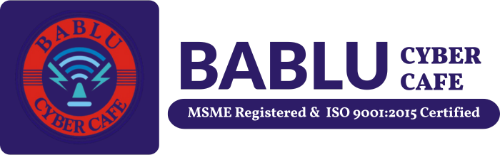 Bablu Cyber Cafe Logo V2 - Bablu Cyber Cafe in Patna