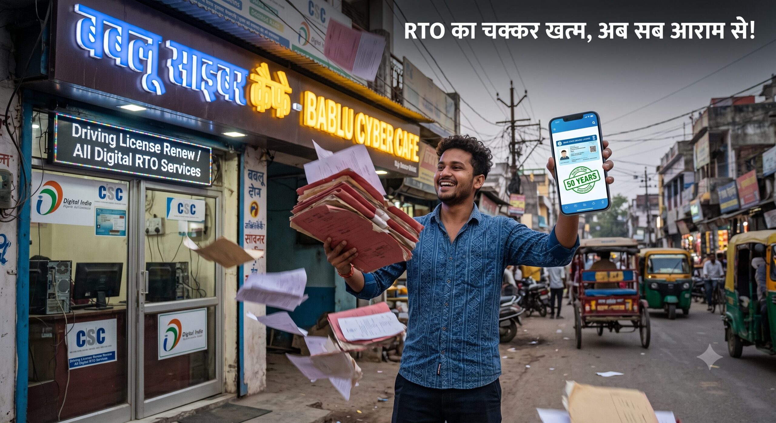 Information about the proposed new RTO rules for 2026 in Patna, including 50-year DL validity and online ownership transfer.