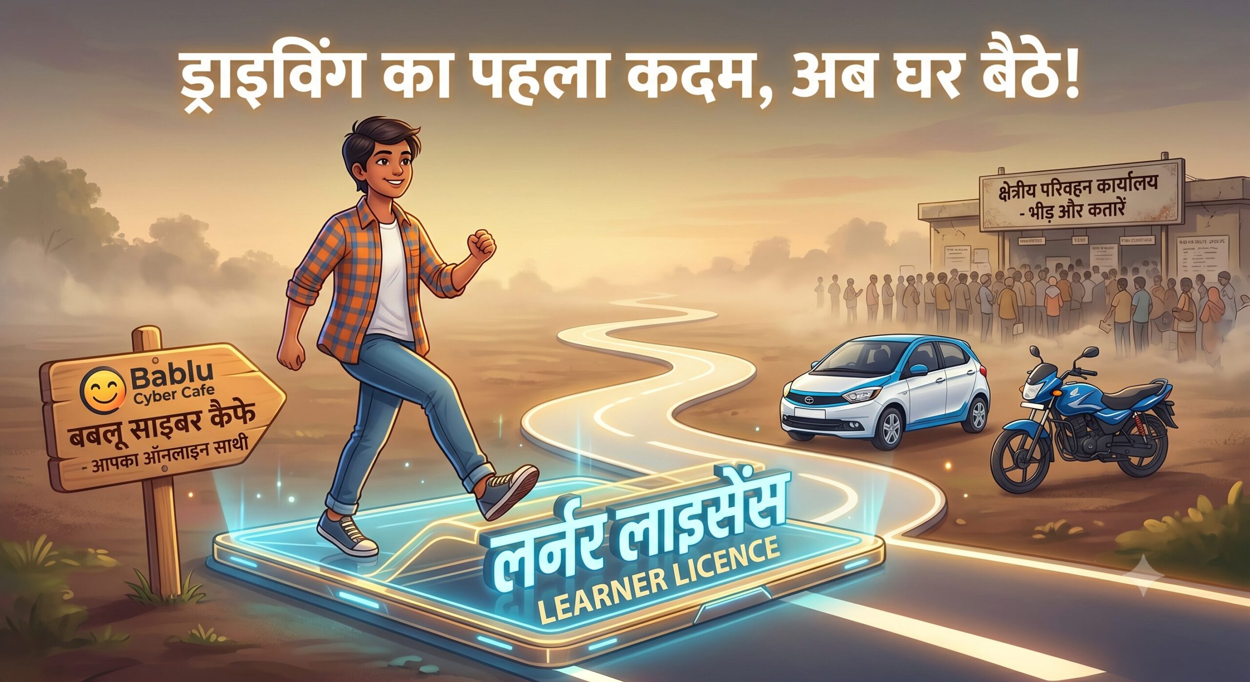 A simple guide on how to apply for a Learner's Licence online in Patna, which is the first step to getting a full driving licence.